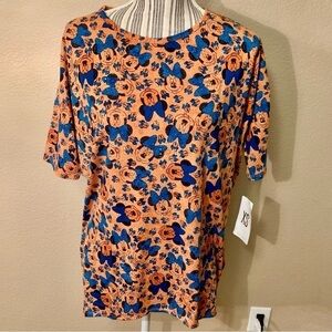 NWT LulaRoe Top XS Disney T-Shirt Minnie Mouse Orange Short-Sleeved Shirt